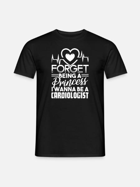 Cardiologist Wanna Be A Cardiologist - Men's T-Shirt - black