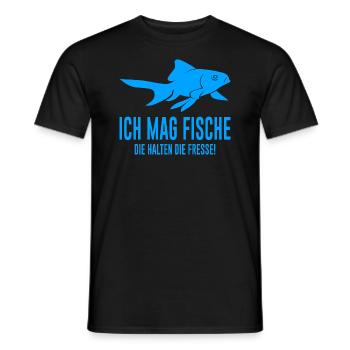 Angler Fische lustiger Spruch - Männer T-Shirt - Schwarz - Vorne - AI Model Male 178 light (178cm)
