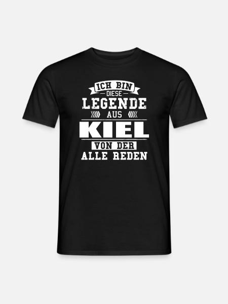 Stadt Kiel Deutschland Legende Spruch - Männer T-Shirt - Schwarz