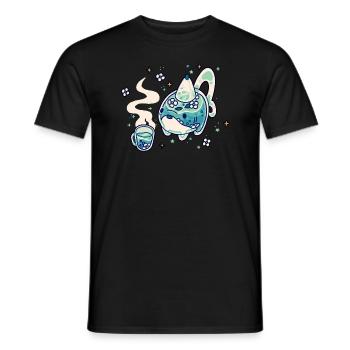 Sharkie Teapot - Men's T-Shirt - black - Front - AI Model Male 178 light (178cm)