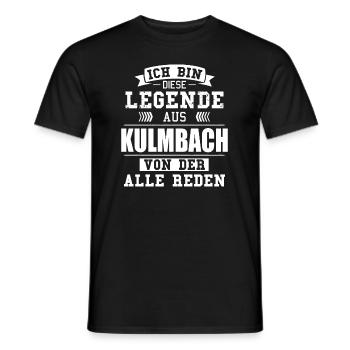 Stadt Kulmbach Deutschland Legende Spruch - Männer T-Shirt - Schwarz - Vorne - AI Model Male 178 light (178cm)