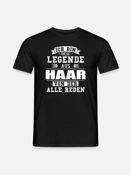 Stadt Haar Deutschland Legende Spruch - Männer T-Shirt - Schwarz