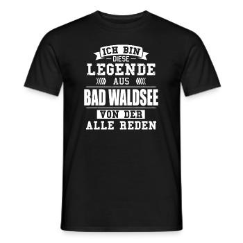 Stadt Bad Waldsee Deutschland Legende Spruch - Männer T-Shirt - Schwarz - Vorne - AI Model Male 178 light (178cm)