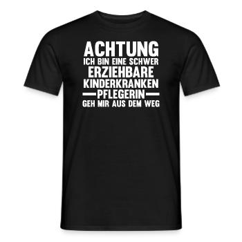 Pfleger Pflegekraft Kinderkrankenpflegerin - Männer T-Shirt - Schwarz - Vorne - AI Model Male 178 light (178cm)