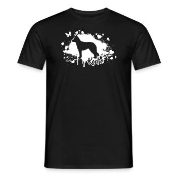 Koolie Chiens Race de chien Wilsigns - T-shirt homme - noir - Devant - AI Model Male 178 light (178cm)