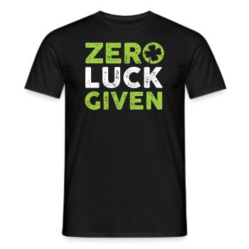 Pas de chance étant donné la Saint-Patrick de Shamrock - T-shirt homme - noir - Devant - AI Model Male 178 light (178cm)