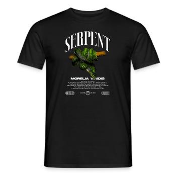 Green Tree Python Modern Reptile Keeper Streetwear - T-shirt homme - noir - Devant - AI Model Male 178 light (178cm)