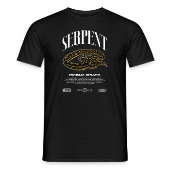 Carpet Python Modern Reptile Keeper Streetwear - Men's T-Shirt - black - Front - AI Model Male 178 light (178cm)