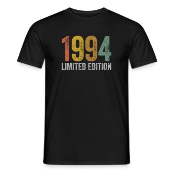 Millésime 1994 édition limitée anniversaire - T-shirt homme - noir - Devant - AI Model Male 178 light (178cm)