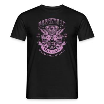Bonneville Salt Flats Course de moto Vintage - T-shirt homme - noir - Devant - AI Model Male 178 light (178cm)