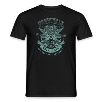 Bonneville Salt Flats Course de moto Vintage - T-shirt homme - noir - Devant - AI Model Male 178 light (178cm)