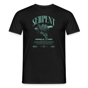 Green Tree Python Modern Reptile Keeper Streetwear - T-shirt homme - noir - Devant - AI Model Male 178 light (178cm)