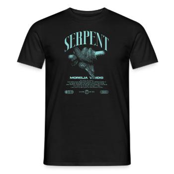 Green Tree Python Modern Reptile Keeper Streetwear - T-shirt homme - noir - Devant - AI Model Male 178 light (178cm)