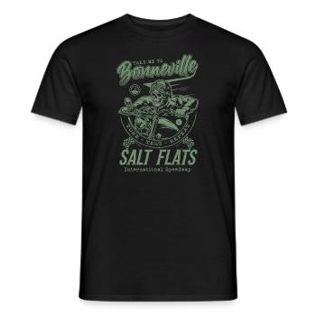 Bonneville Salt Flats Course de moto Vintage - T-shirt homme - noir - Devant - AI Model Male 178 light (178cm)