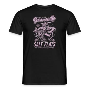 Bonneville Salt Flats Course de moto Vintage - T-shirt homme - noir - Devant - AI Model Male 178 light (178cm)