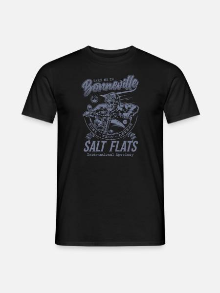 Bonneville Salt Flats Motorcycle Racing Vintage - Men's T-Shirt - black