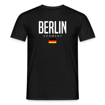 Berlin - Men's T-Shirt - black - Front - AI Model Male 178 light (178cm)
