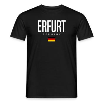 Erfurt - T-shirt homme - noir - Devant - AI Model Male 178 light (178cm)