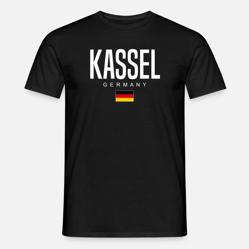 Kassel - Männer T-Shirt - Schwarz