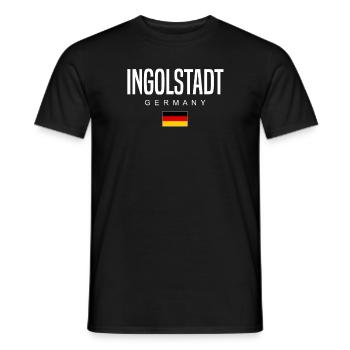 Ingolstadt - T-shirt homme - noir - Devant - AI Model Male 178 light (178cm)
