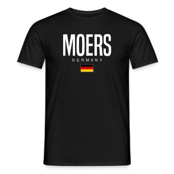 Moers (en anglais seulement) - T-shirt homme - noir - Devant - AI Model Male 178 light (178cm)