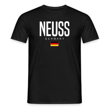Neuss - T-shirt homme - noir - Devant - AI Model Male 178 light (178cm)