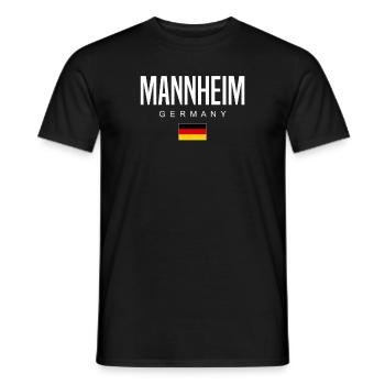 Mannheim - T-shirt homme - noir - Devant - AI Model Male 178 light (178cm)