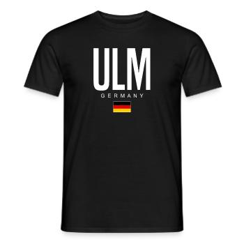 Ulm - T-shirt homme - noir - Devant - AI Model Male 178 light (178cm)