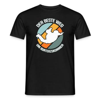 Fallschirmspringen Fallschirmspringer - Männer T-Shirt - Schwarz - Vorne - AI Model Male 178 light (178cm)