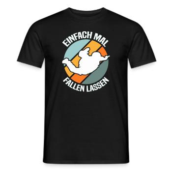 Fallschirmspringen Fallschirmspringer - Männer T-Shirt - Schwarz - Vorne - AI Model Male 178 light (178cm)
