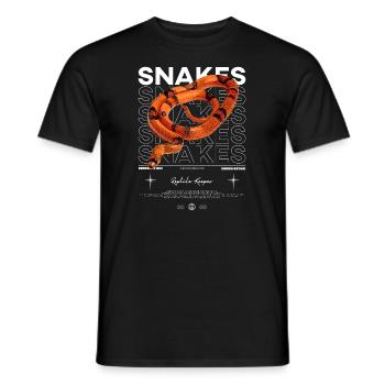 Propriétaire de serpent de lait hondurien gardien de reptile - T-shirt homme - noir - Devant - AI Model Male 178 light (178cm)