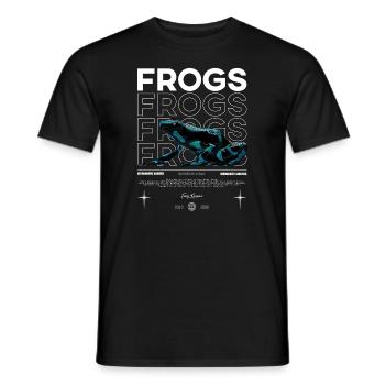 Dendrobatidae Aratus Dart Frog Streetwear Frog - Men's T-Shirt - black - Front - AI Model Male 178 light (178cm)