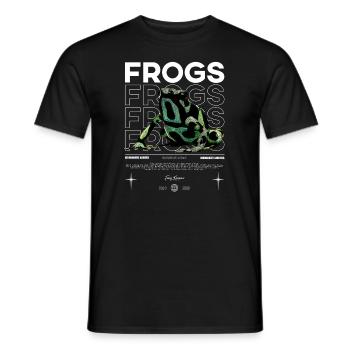 Dendrobatidae Aratus Dart Frog Streetwear Frog - Men's T-Shirt - black - Front - AI Model Male 178 light (178cm)
