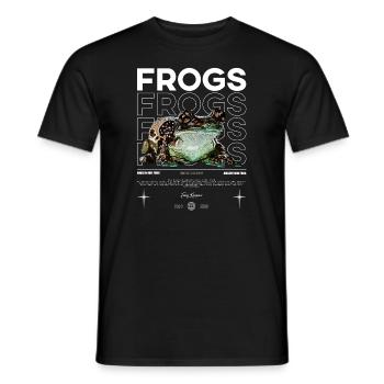Milchfrosch Streetwear Frosch Keeper - Männer T-Shirt - Schwarz - Vorne - AI Model Male 178 light (178cm)