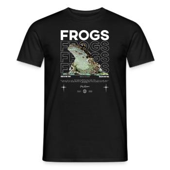 Milchfrosch Streetwear Frosch Keeper - Männer T-Shirt - Schwarz - Vorne - AI Model Male 178 light (178cm)