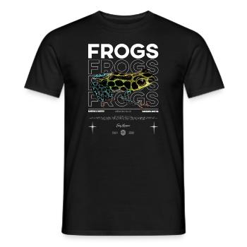 Ranitomeya Imitator Frog Streetwear Frog Keeper - Men's T-Shirt - black - Front - AI Model Male 178 light (178cm)