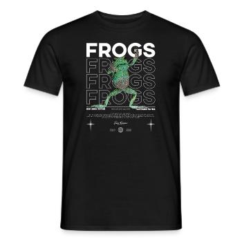 Waxy Monkey Tree Frog Streetwear Frog Keeper - Men's T-Shirt - black - Front - AI Model Male 178 light (178cm)