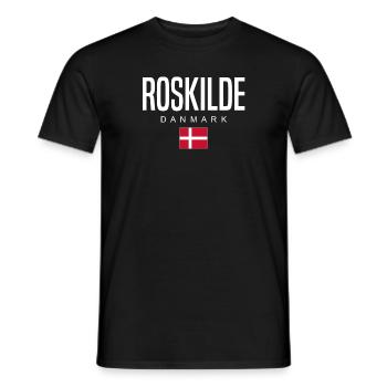 Roskilde Dänemark - Männer T-Shirt - Schwarz - Vorne - AI Model Male 178 light (178cm)