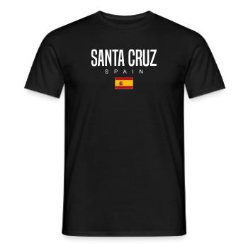 Santa Cruz Spain - Men's T-Shirt - black - Front - AI Model Male 178 light (178cm)