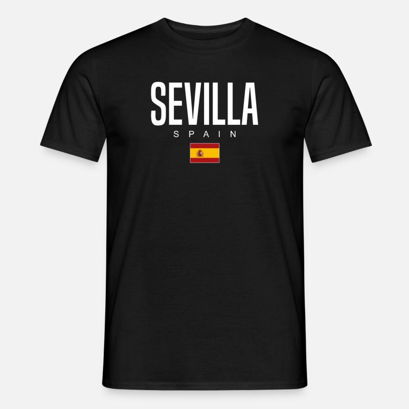 Sevilla Spanien - Männer T-Shirt - Schwarz