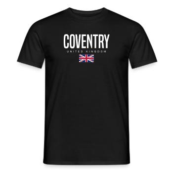 Coventry, United Kingdom - Men's T-Shirt - black - Front - AI Model Male 178 light (178cm)
