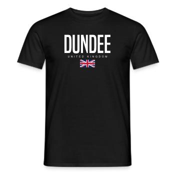 Dundee, United Kingdom - Men's T-Shirt - black - Front - AI Model Male 178 light (178cm)