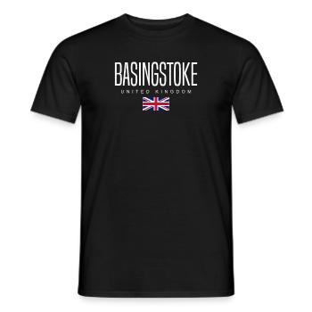 Basingstoke Vereinigtes Königreich - Männer T-Shirt - Schwarz - Vorne - AI Model Male 178 light (178cm)