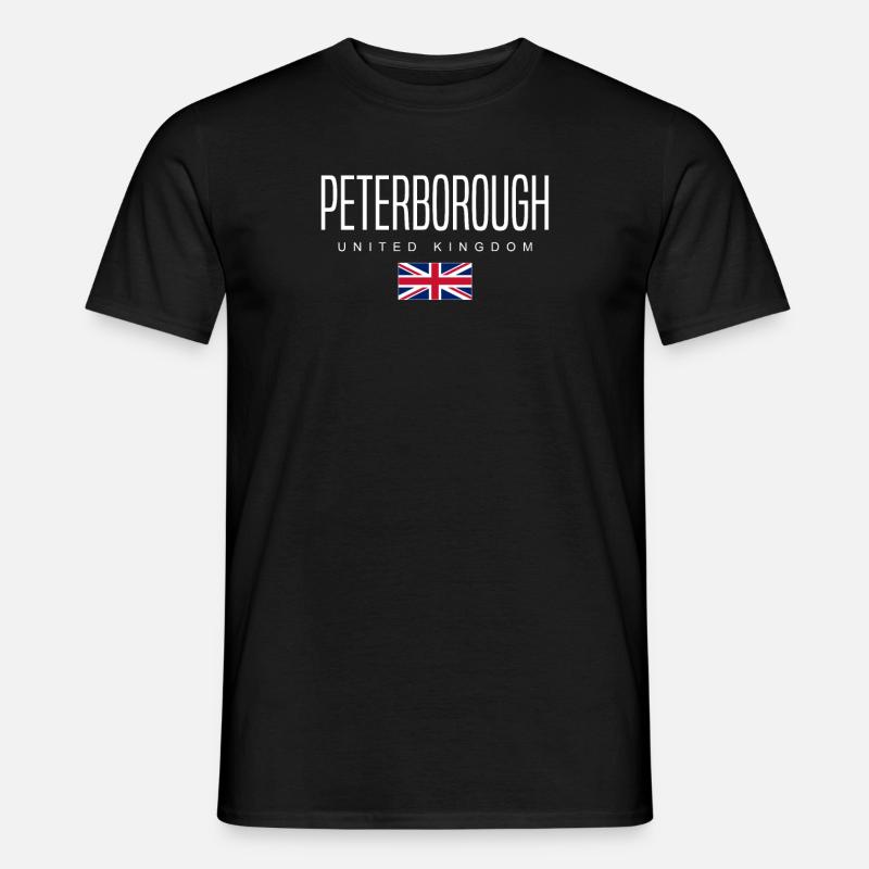 Peterborough England Großbritannien - Männer T-Shirt - Schwarz