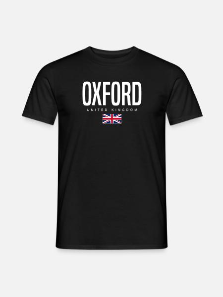 Oxford, Angleterre, Royaume-Uni - T-shirt homme - noir