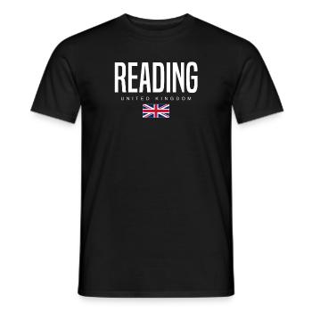 Reading England Großbritannien - Männer T-Shirt - Schwarz - Vorne - AI Model Male 178 light (178cm)