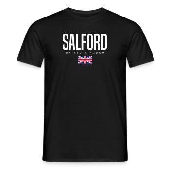 Salford England Großbritannien - Männer T-Shirt - Schwarz - Vorne - AI Model Male 178 light (178cm)