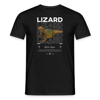 Uromastyx Streetwear Gardien de lézard - T-shirt homme - noir - Devant - AI Model Male 178 light (178cm)