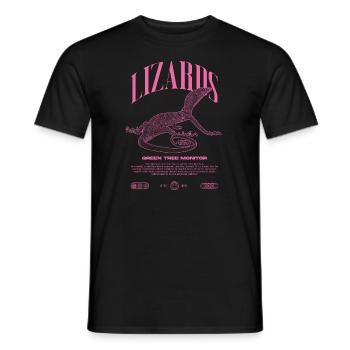 Moniteur d’arbre vert Streetwear gardien de lézard - T-shirt homme - noir - Devant - AI Model Male 178 light (178cm)