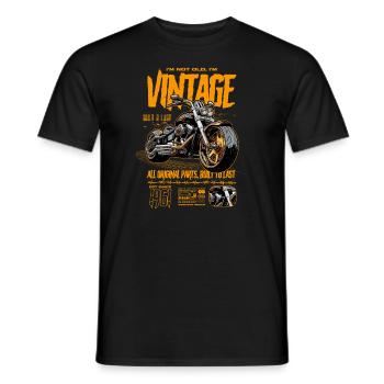 Moto Motards Motard Anniversaire Né En 1961 - T-shirt homme - noir - Devant - AI Model Male 178 light (178cm)